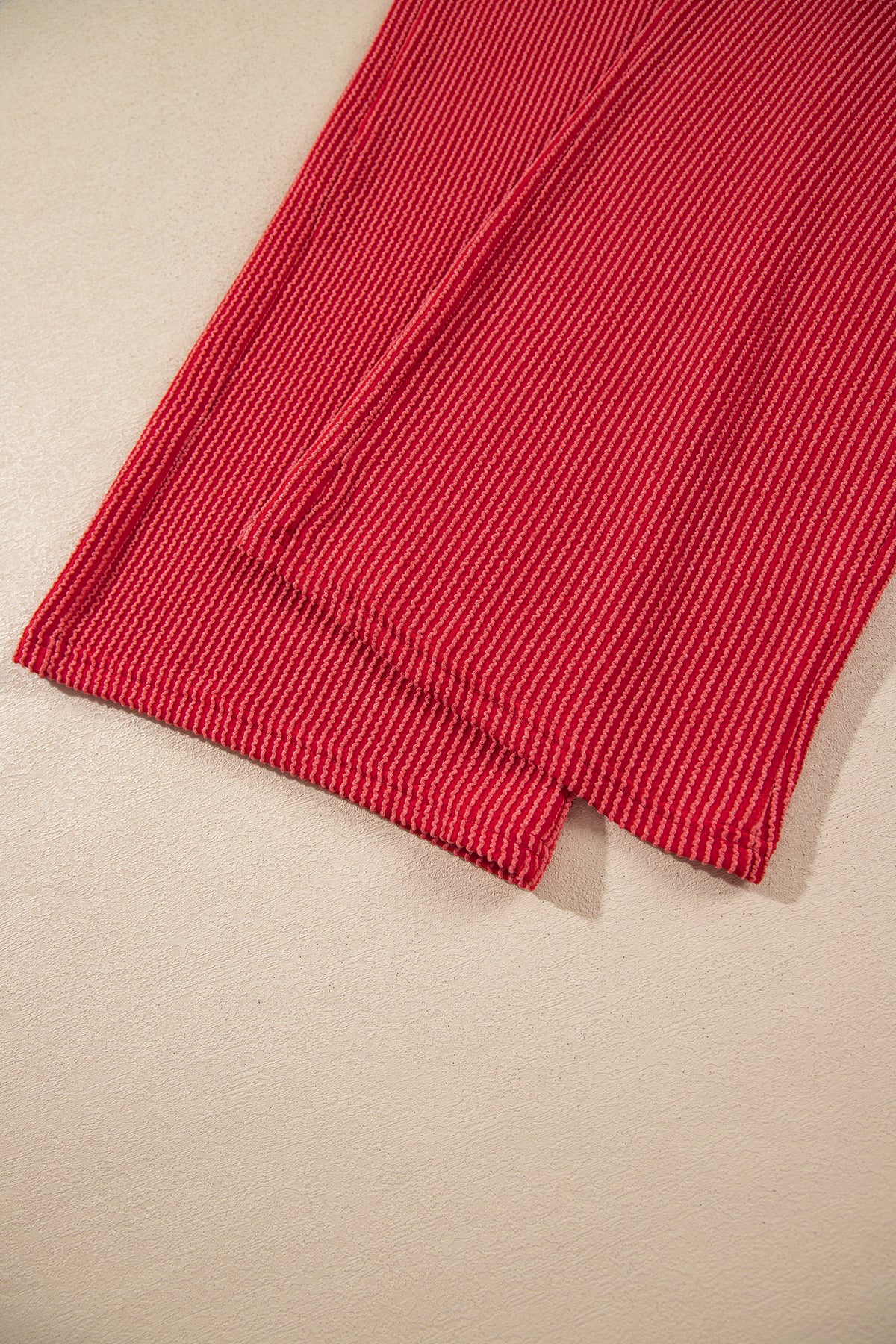 JOLLY Ribbed Knit Long Sleeve Top and Pants Set
