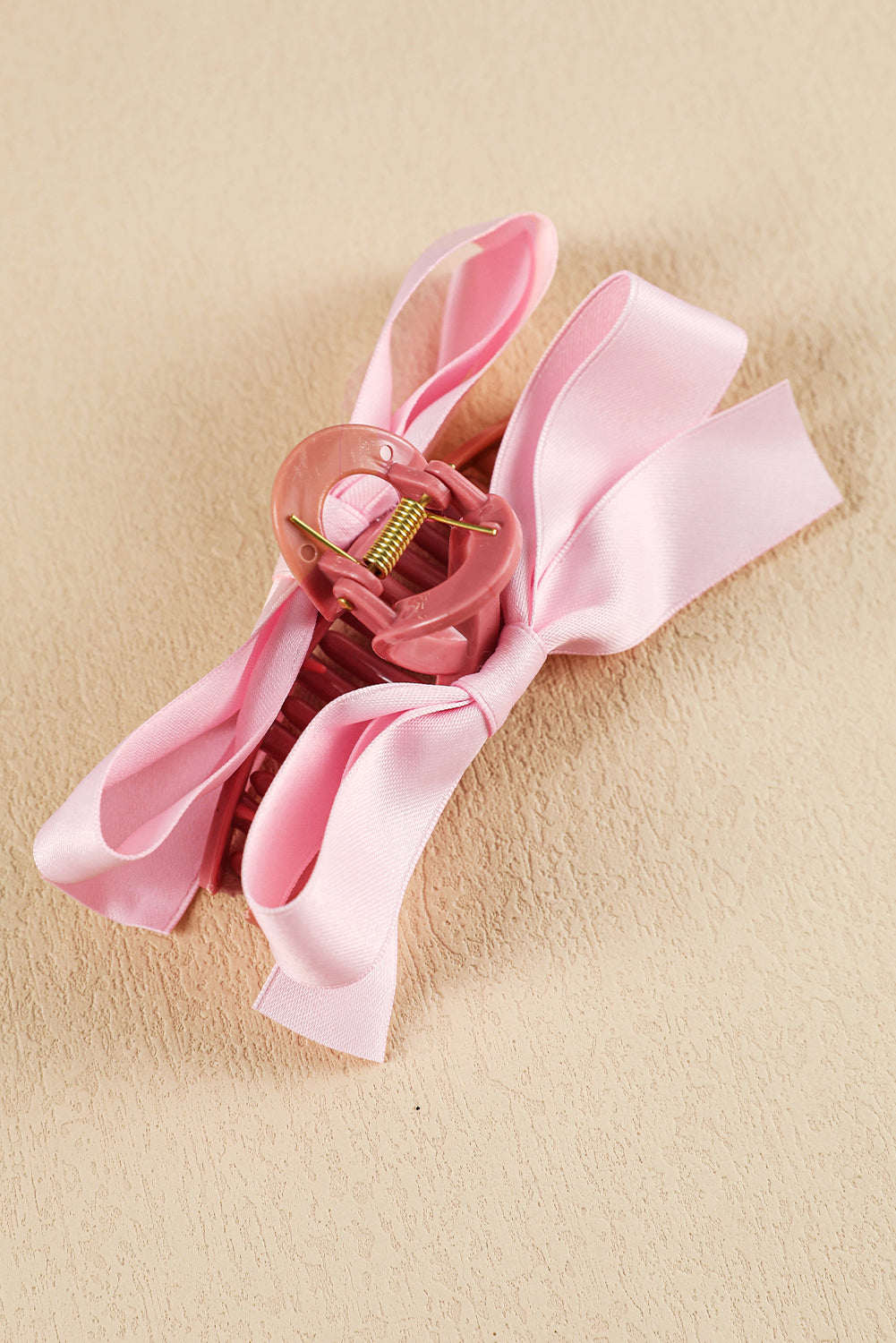 Black Bow Decor Large Hair Claw Clip