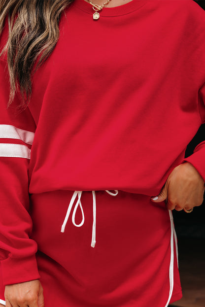 Orange Game Day Varsity Sweatshirt & Skort Set