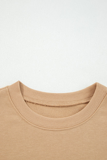 Varsity Stripe Drop Shoulder Oversized Women’s Sweatshirt