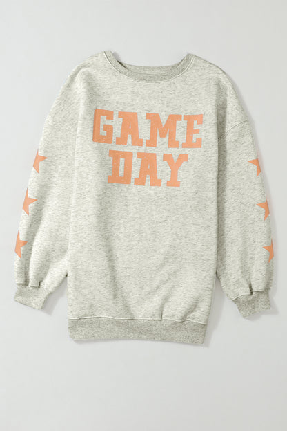 Game Day Graphic Rugby Football Season Sweatshirt