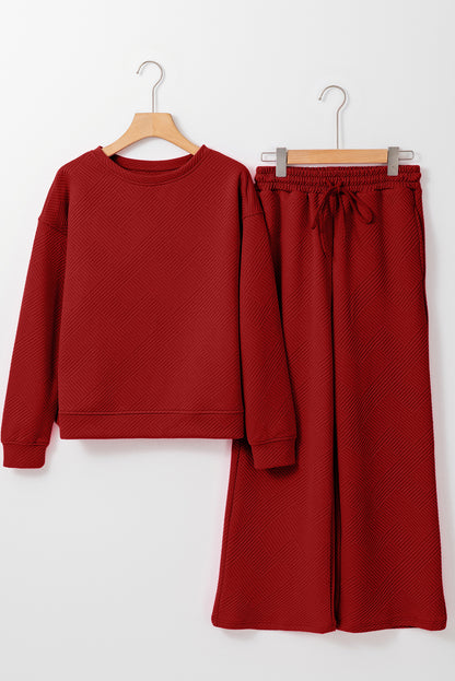 Dahlia Ultra Loose Textured 2pcs Slouchy Outfit