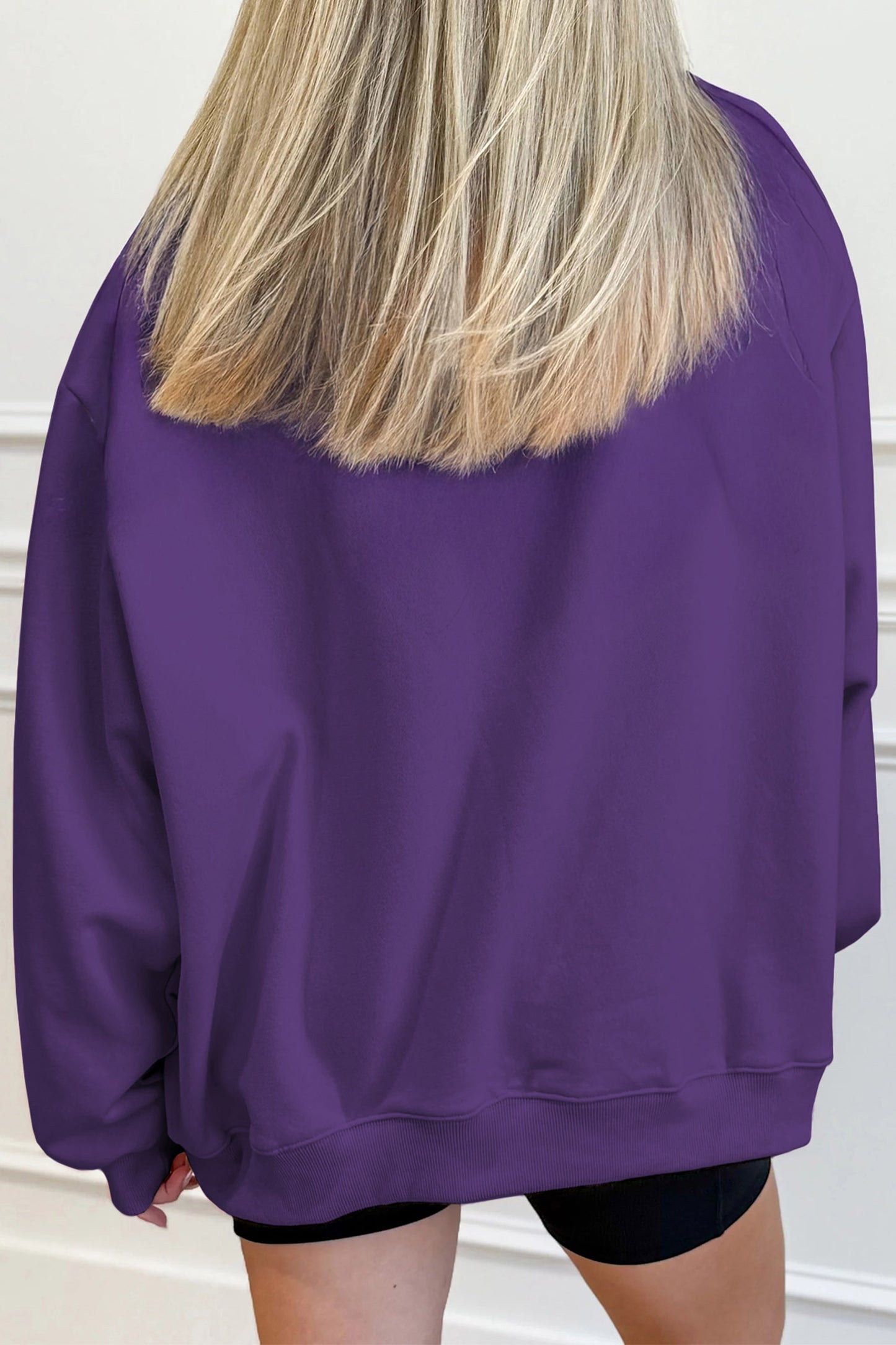 Halloween Ghost Graphic Mock Neck Sweatshirt