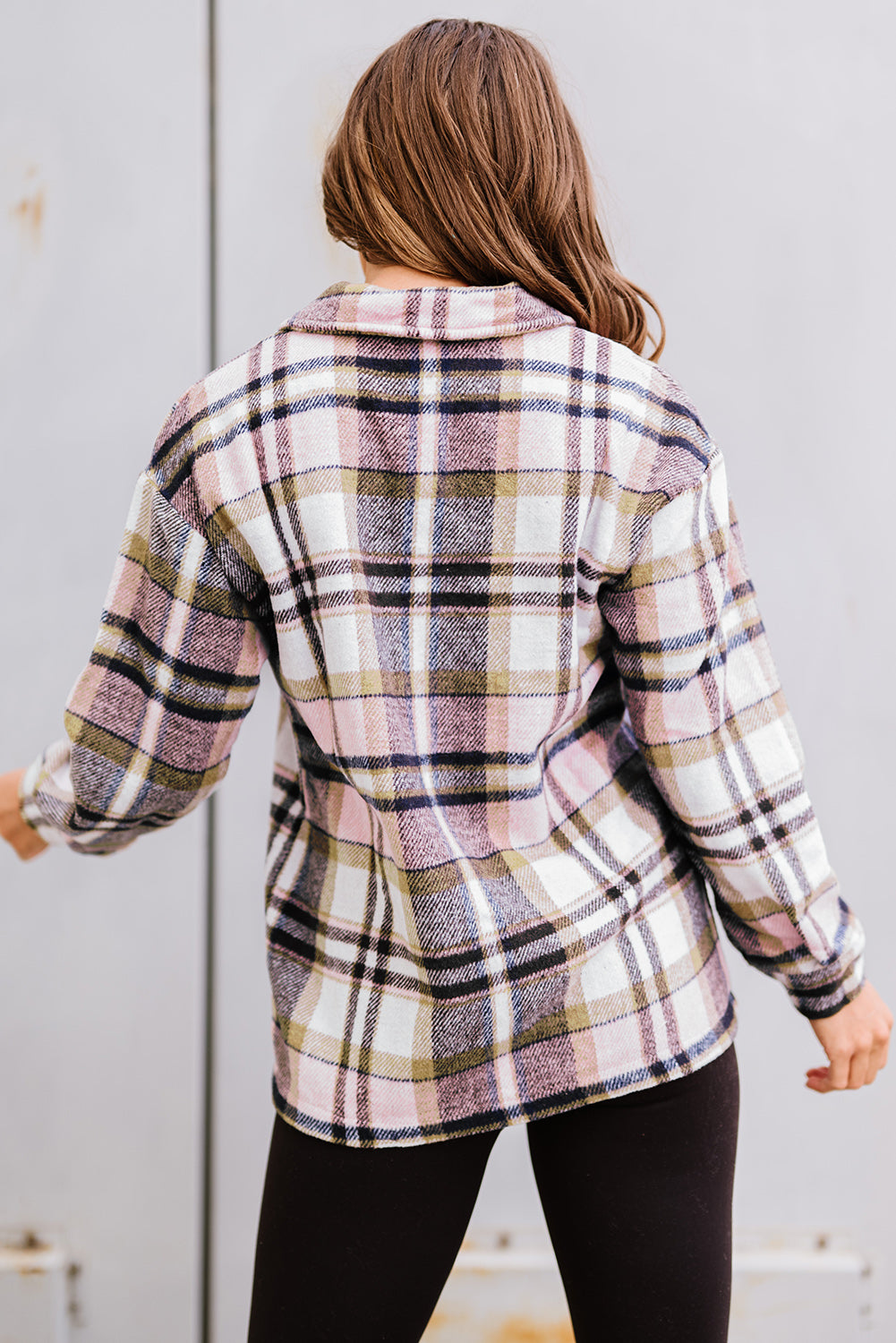 Plaid Button Down Oversized Shacket