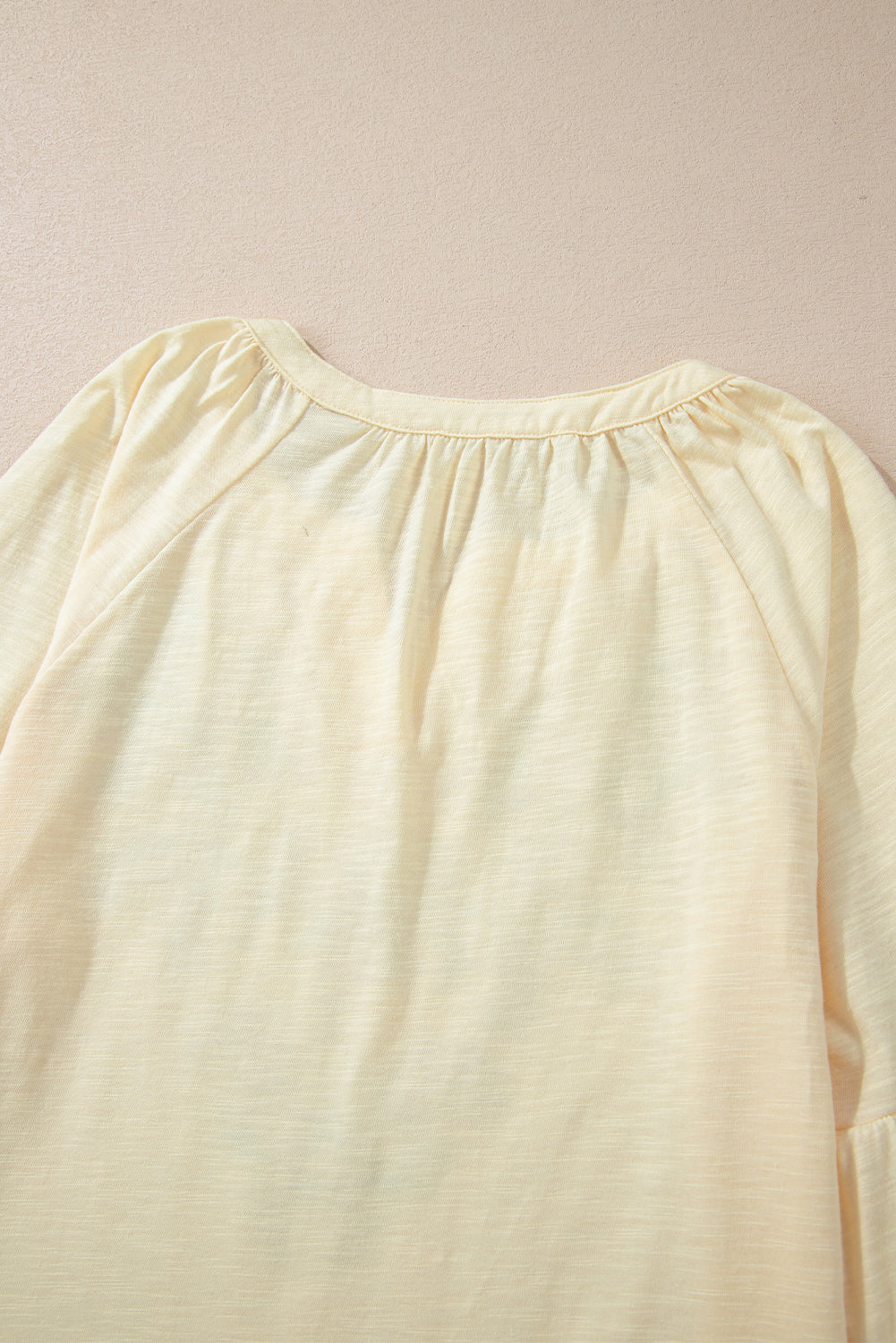 Floral Embroidered V Neck Balloon Sleeve Blouse