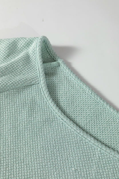 Moonlight Textured Raglan Sleeve Knit Top
