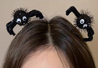 Halloween Hair Clips for Girls Pumpkin Witch Spider Bat