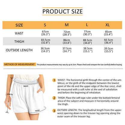 Women's Rugby Casual Shorts with Pockets