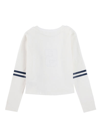 Girls Long Sleeve Graphic T Shirt Casual Crew Neck