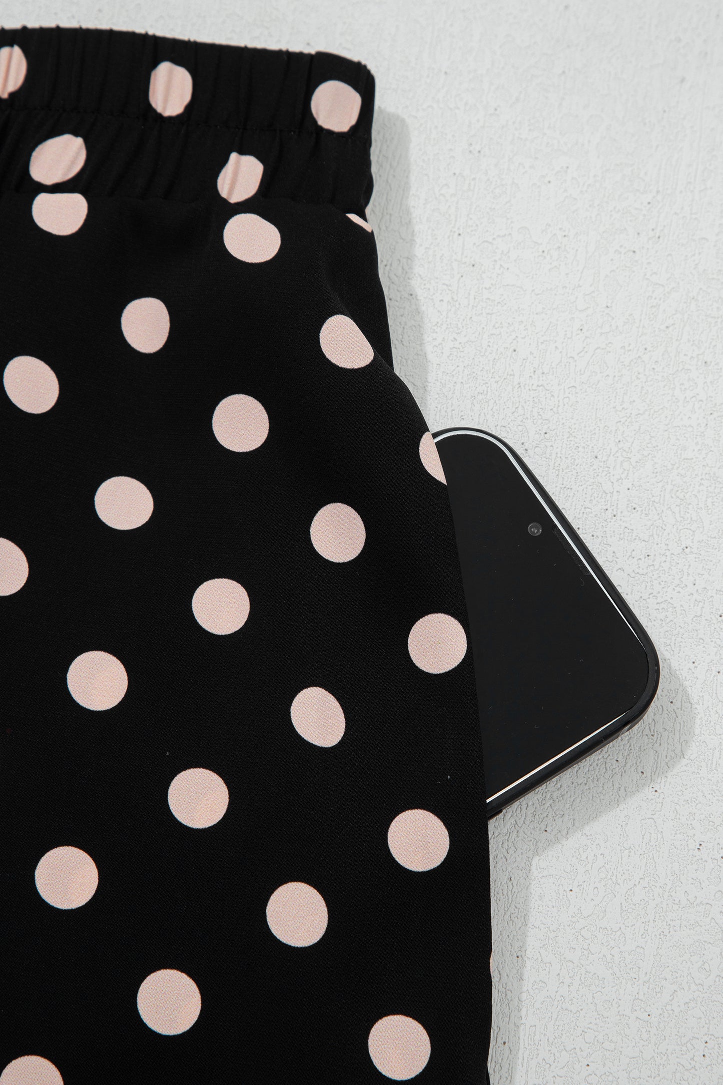 Black Polka Dot Lace Sheer Midi Maxi Skirt