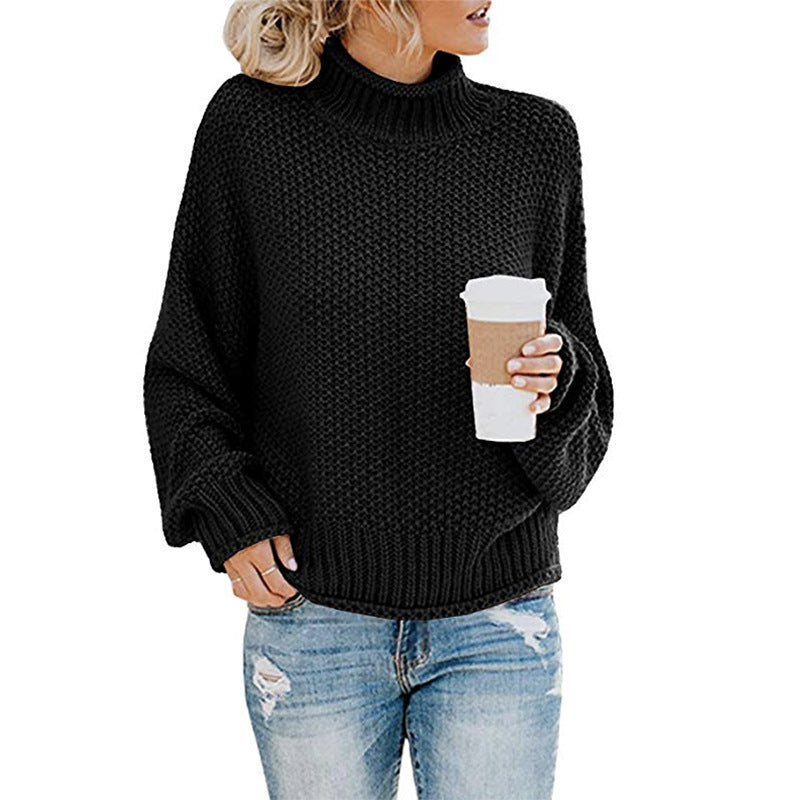 Women's Oversized Chunky Turtleneck Sweater
