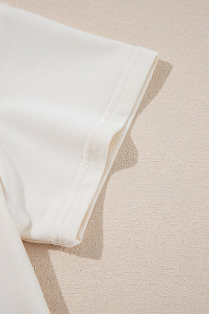 Cropped Tee Ruffle Skort 2 Piece Lounge Set Summer