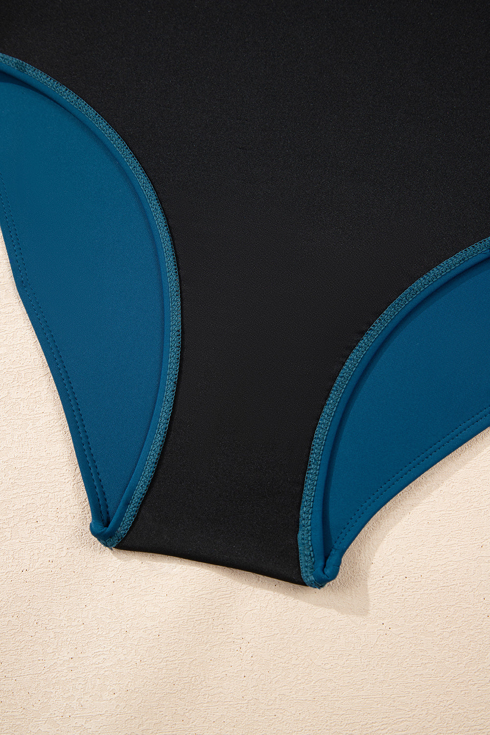Navy Ricrac Trim Flared Spaghetti Strap Tankini Set