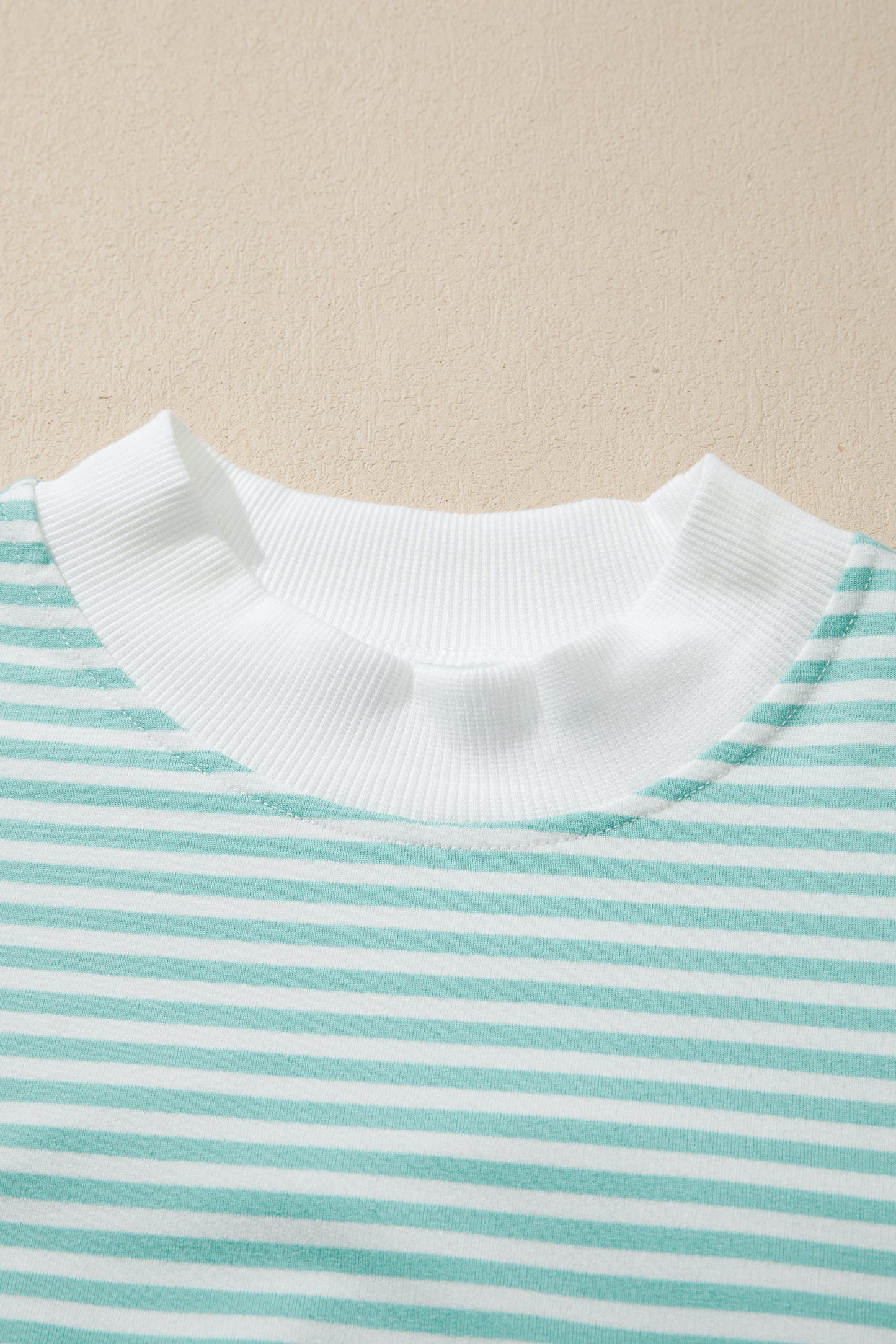Casual Stripe 2 Piece Short Set Women Lounge Outfit