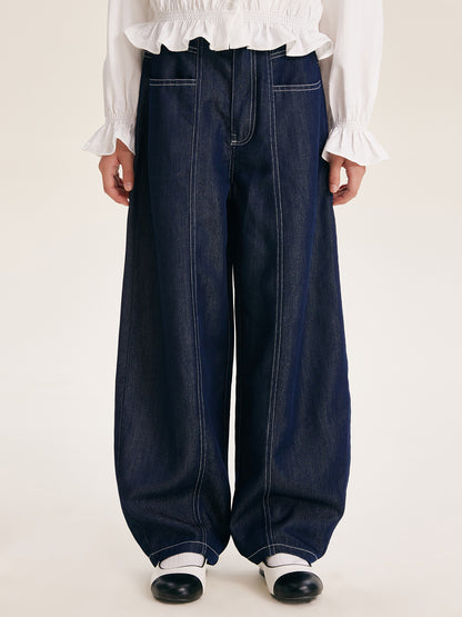 Girls' Denim Set - Stylish Casual Outfit for Kids