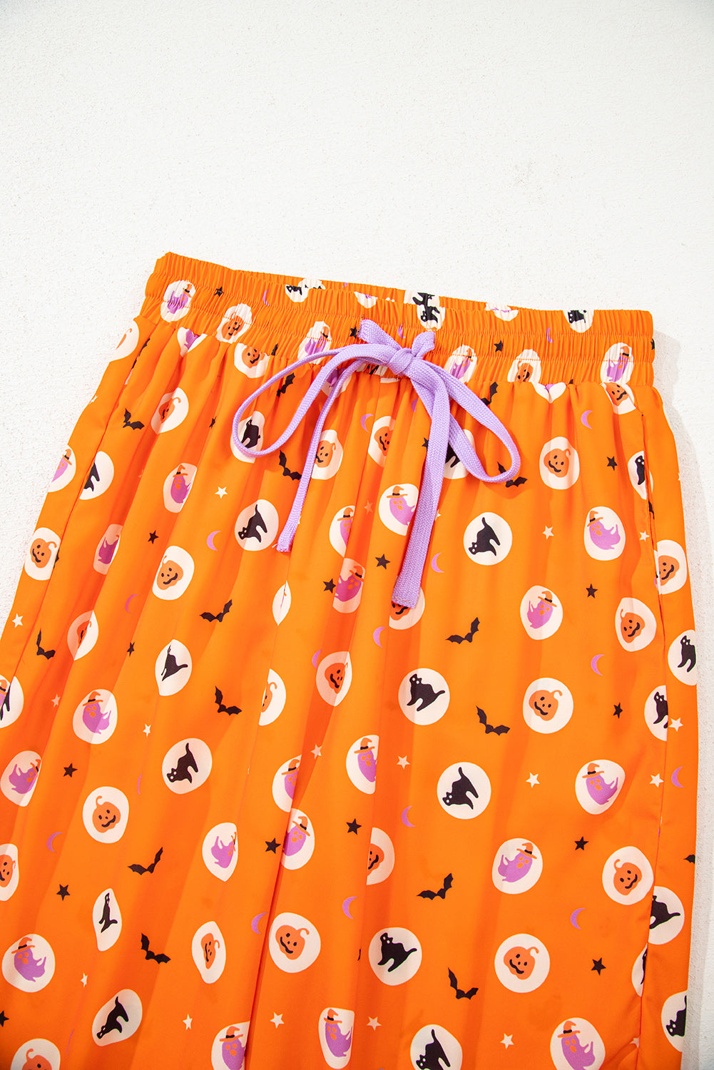 Women's Halloween Pumpkin Print Long Sleeve Pajama Set