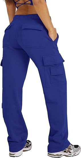 High Waist Y2K Multi-Pocket Cargo Sweatpants