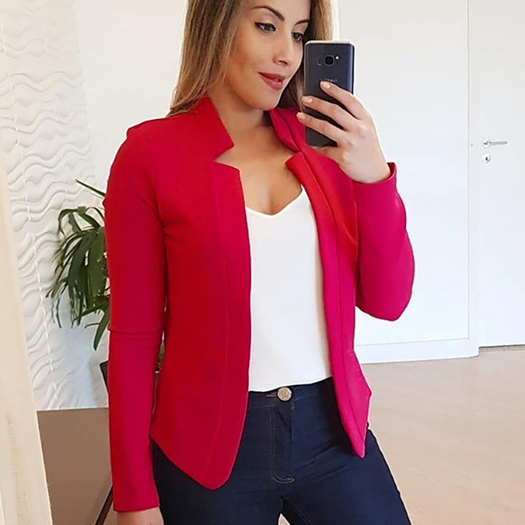 Women's Business Casual Open Front Blazer Work Jacket
