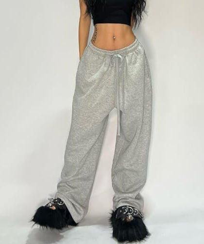 Cozy Wide Leg Sweatpants for Fall Lounge & Streetwear