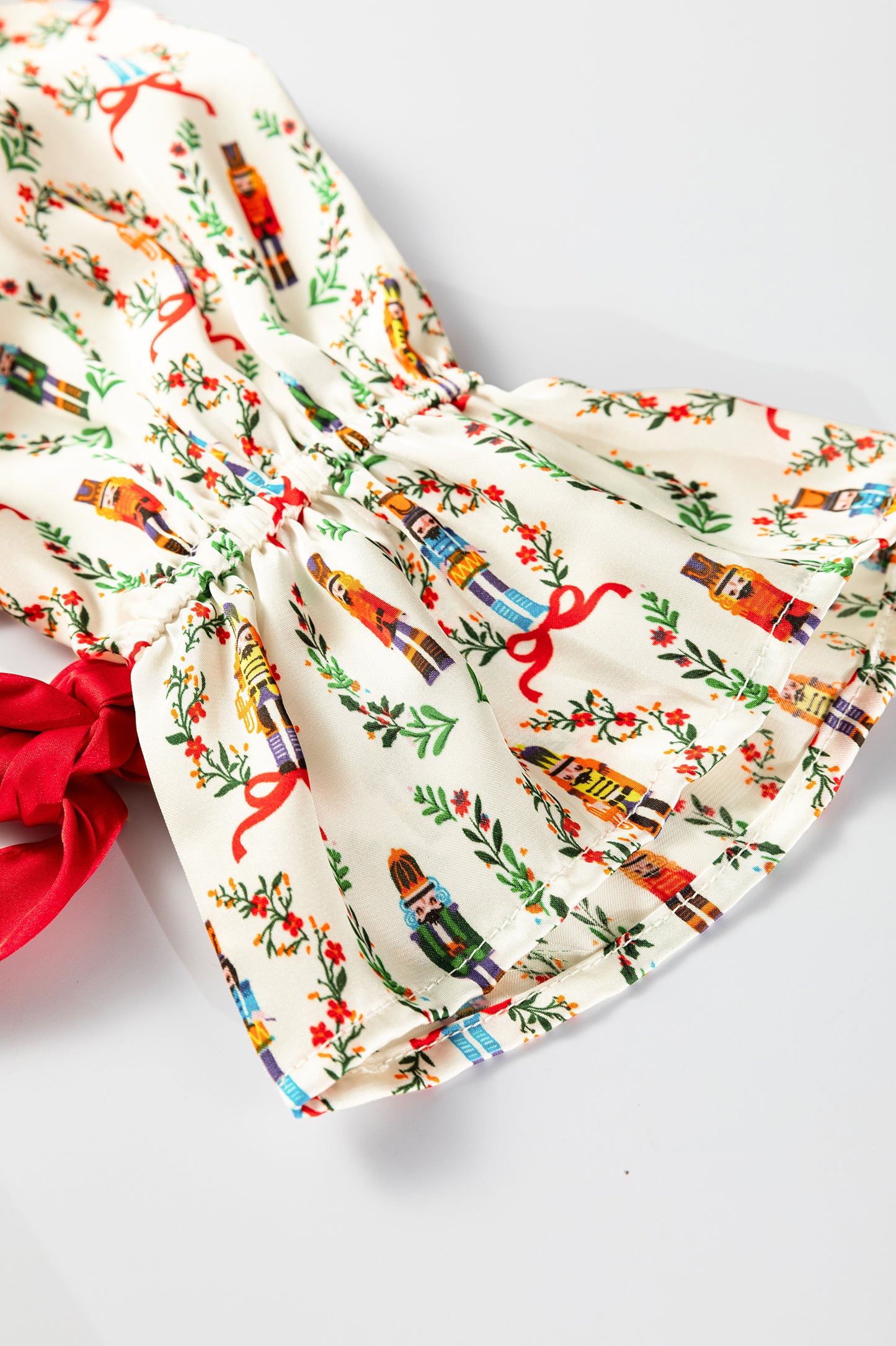 Print Silky 2pcs Christmas Pajama Set