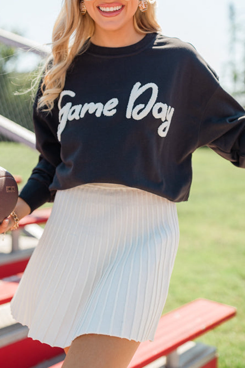 Chenille Game Day Graphic Crewneck Sweatshirt