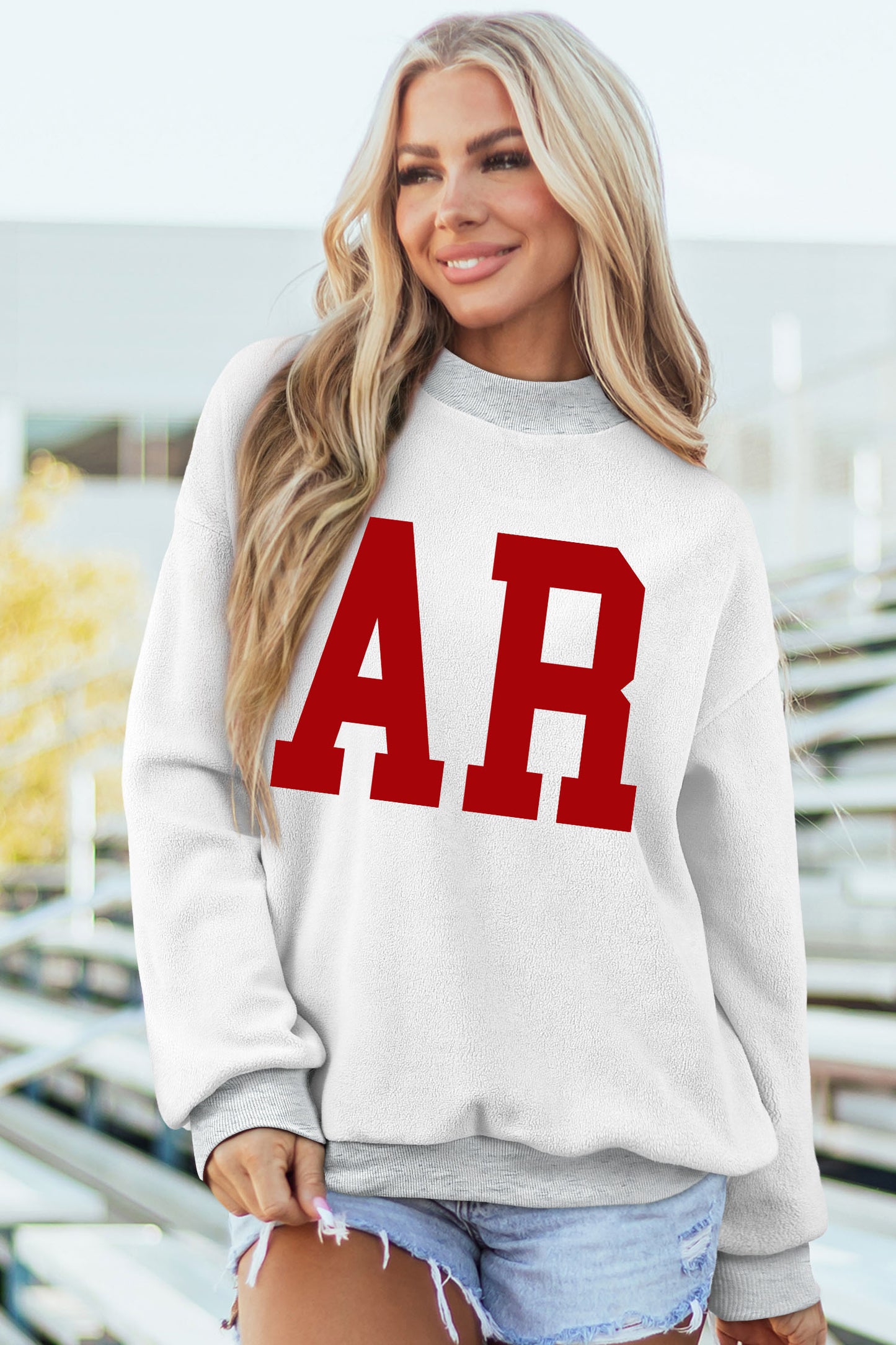 Arkansas AR Reversible Game Day Mock Neck Sweatshirt
