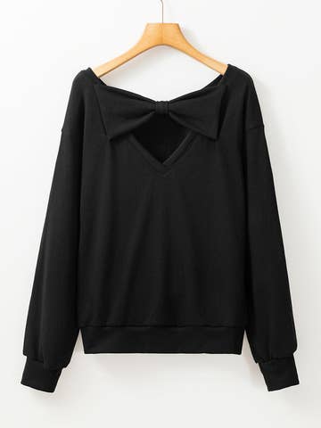 Fall Pumpkin Ghost Graphic Halloween Black Sweatshirt