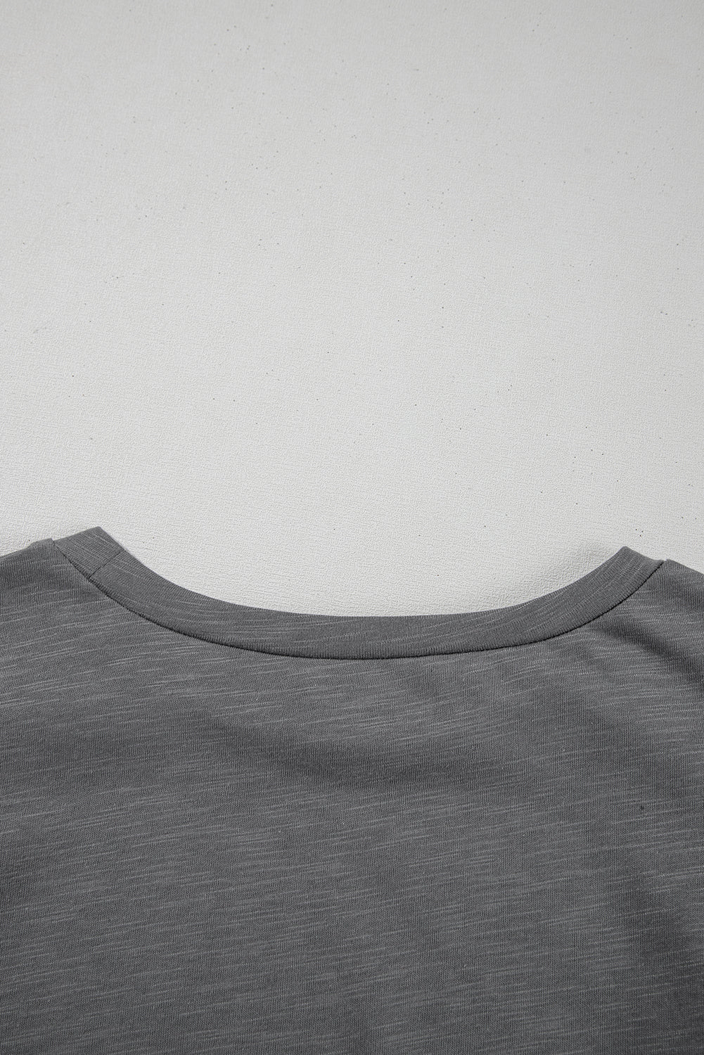 Dark Grey Ruffle Sleeve Casual Tee Boutique Summer Top