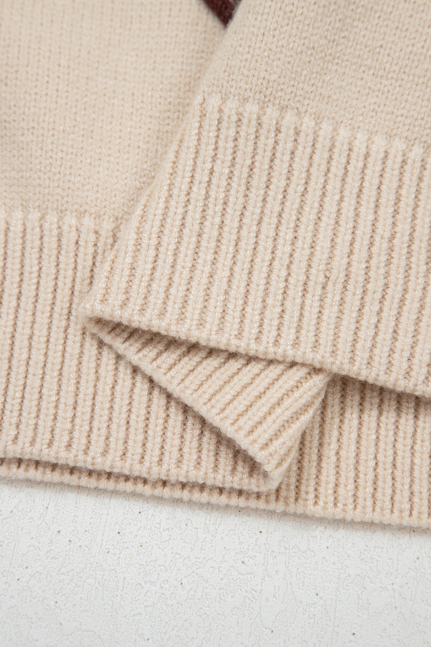 Western Horseshoe Knit Top Mock Neck Sweater Vest