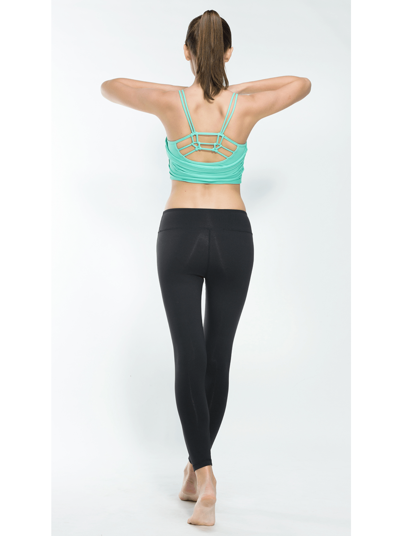 Mesh Yoga Leggings Quick-Drying High-Waisted Activewear