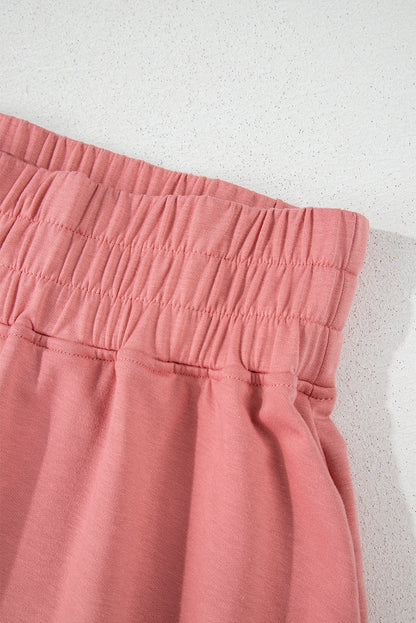Cropped Tee Ruffle Skort 2 Piece Lounge Set Summer