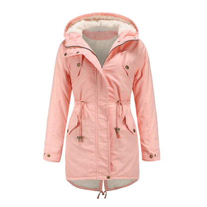 Women's Plus Size Hooded Fleece Lined Parka Winter Coat