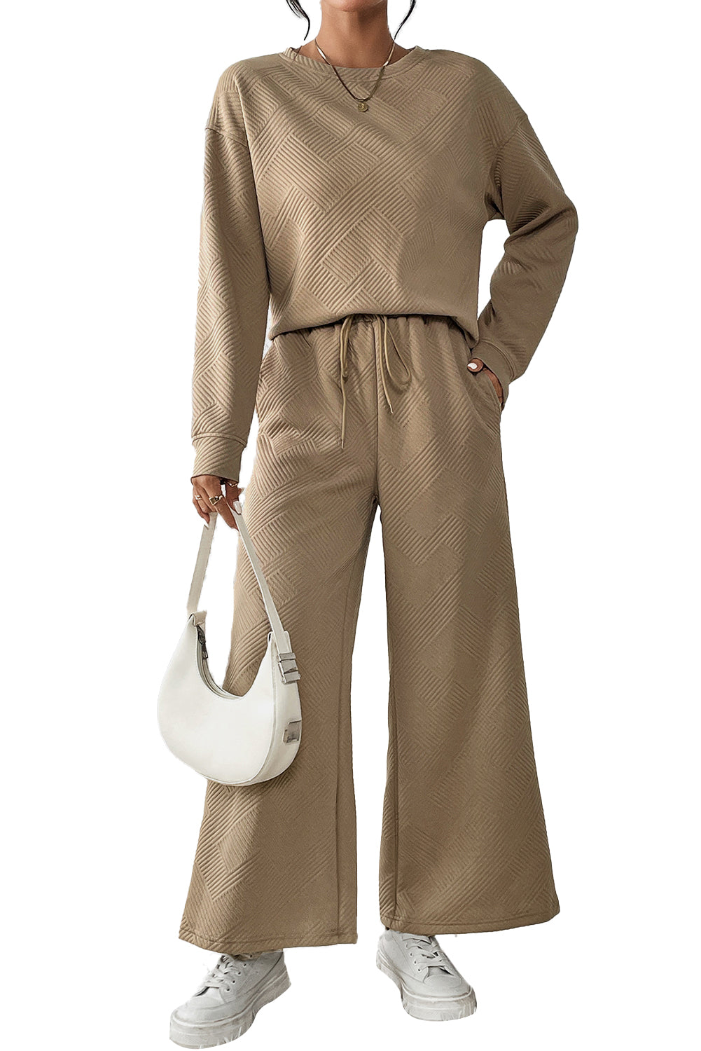 Dahlia Ultra Loose Textured 2pcs Slouchy Outfit