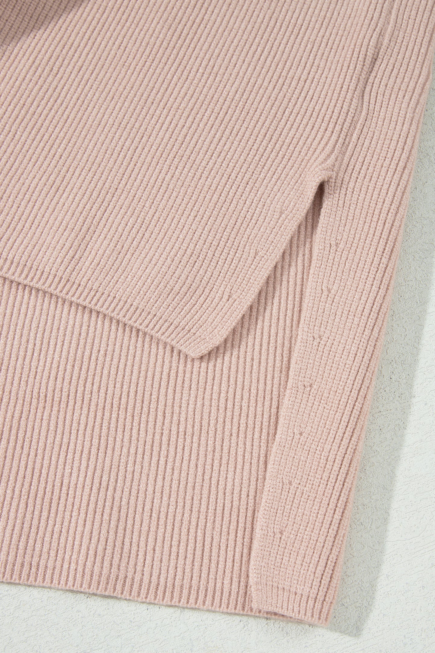 Beige Sleeveless Turtleneck Knit Sweater Vest Top