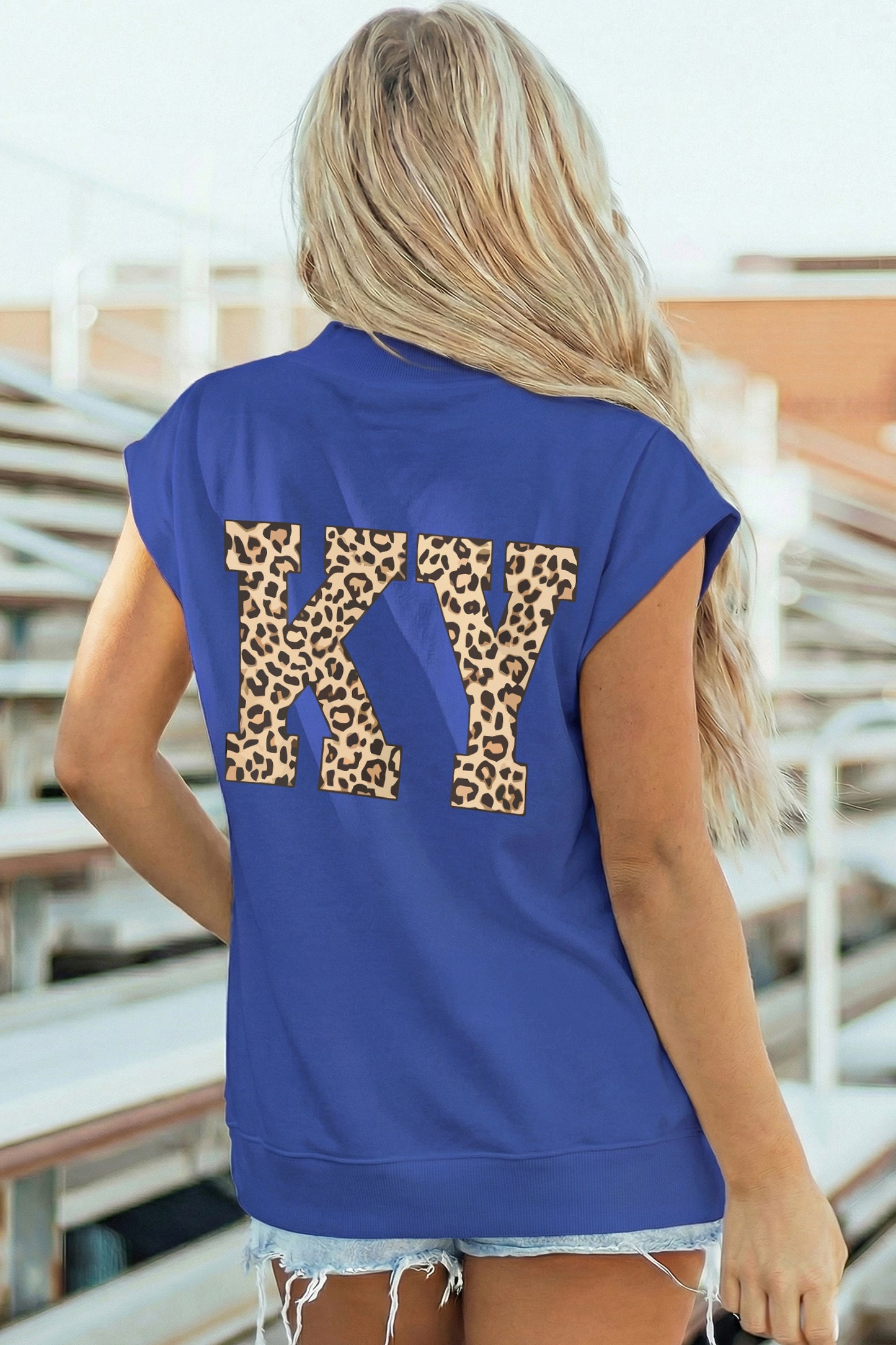 KENTUCKY Graphic Tee Women Sleeveless Summer Top