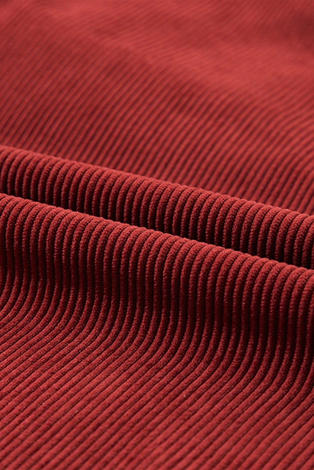Ribbed Corduroy Love Graphic Pullover Valentine Sweatshirt