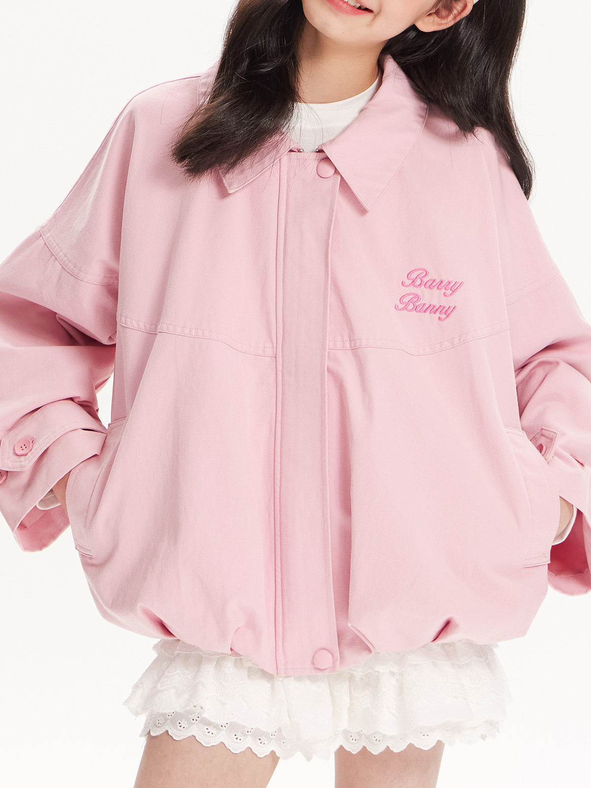 Princess Asana Girls Pink Princess Style Jacket Casual Shirt Coat – Suhkasana