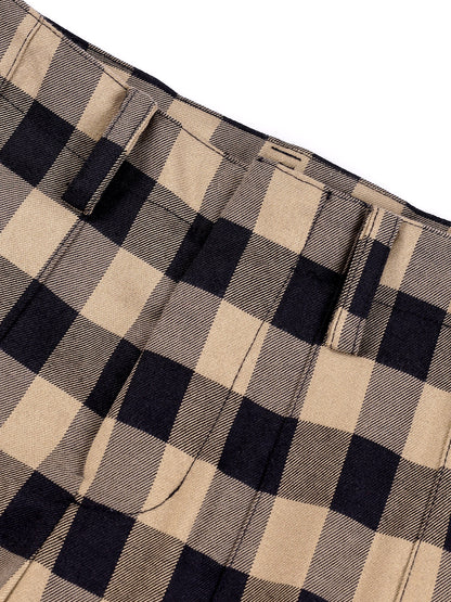 Girls' Plaid Pleated Skirt with Classic Fit