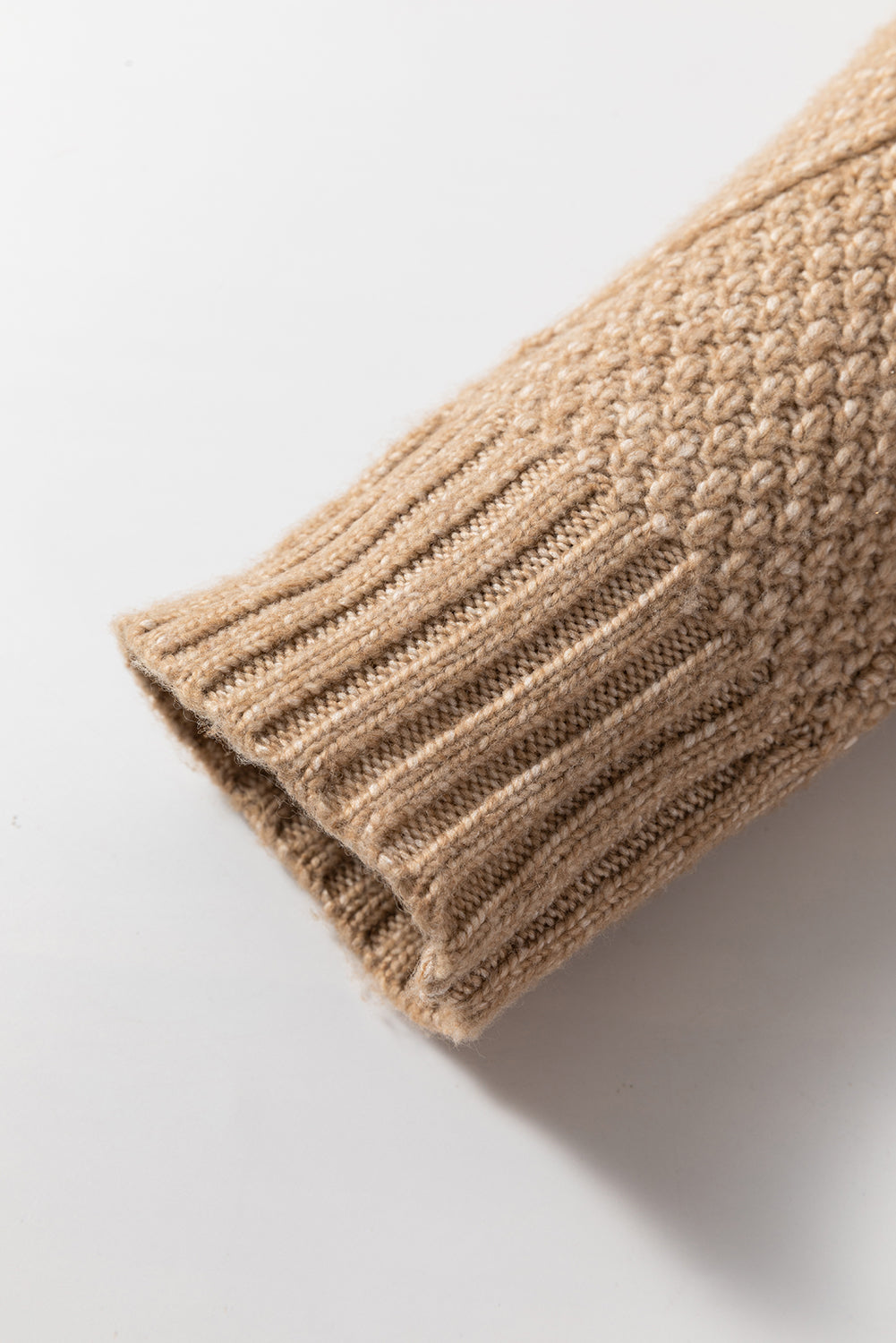 Cozy Cable Knit Drop Shoulder Oversized Sweater Dress