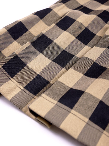 Girls' Plaid Pleated Skirt with Classic Fit