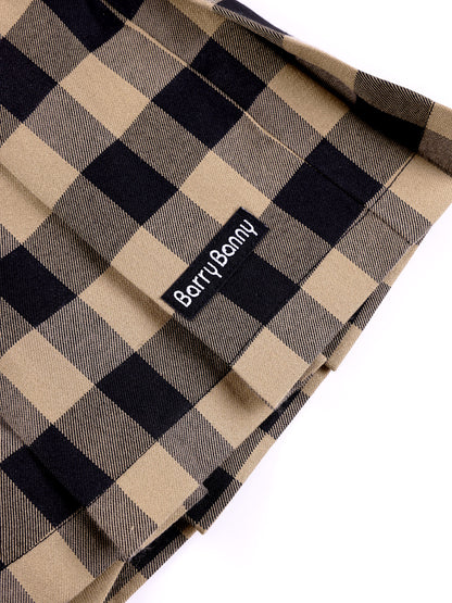 Girls' Plaid Pleated Skirt with Classic Fit
