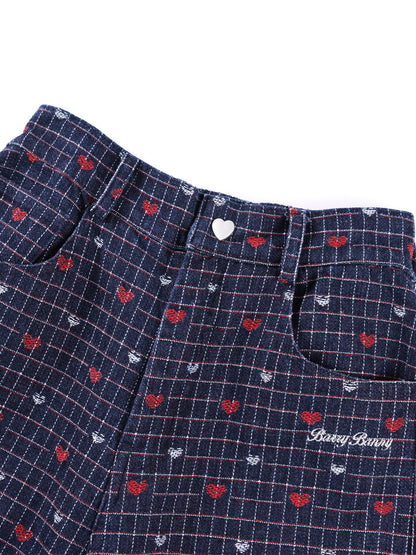 Girls' Trendy High-Waisted Wide-Leg Pants with Star Print