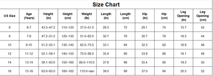 Girls High-Waist Slim Fit Soft Denim Pants