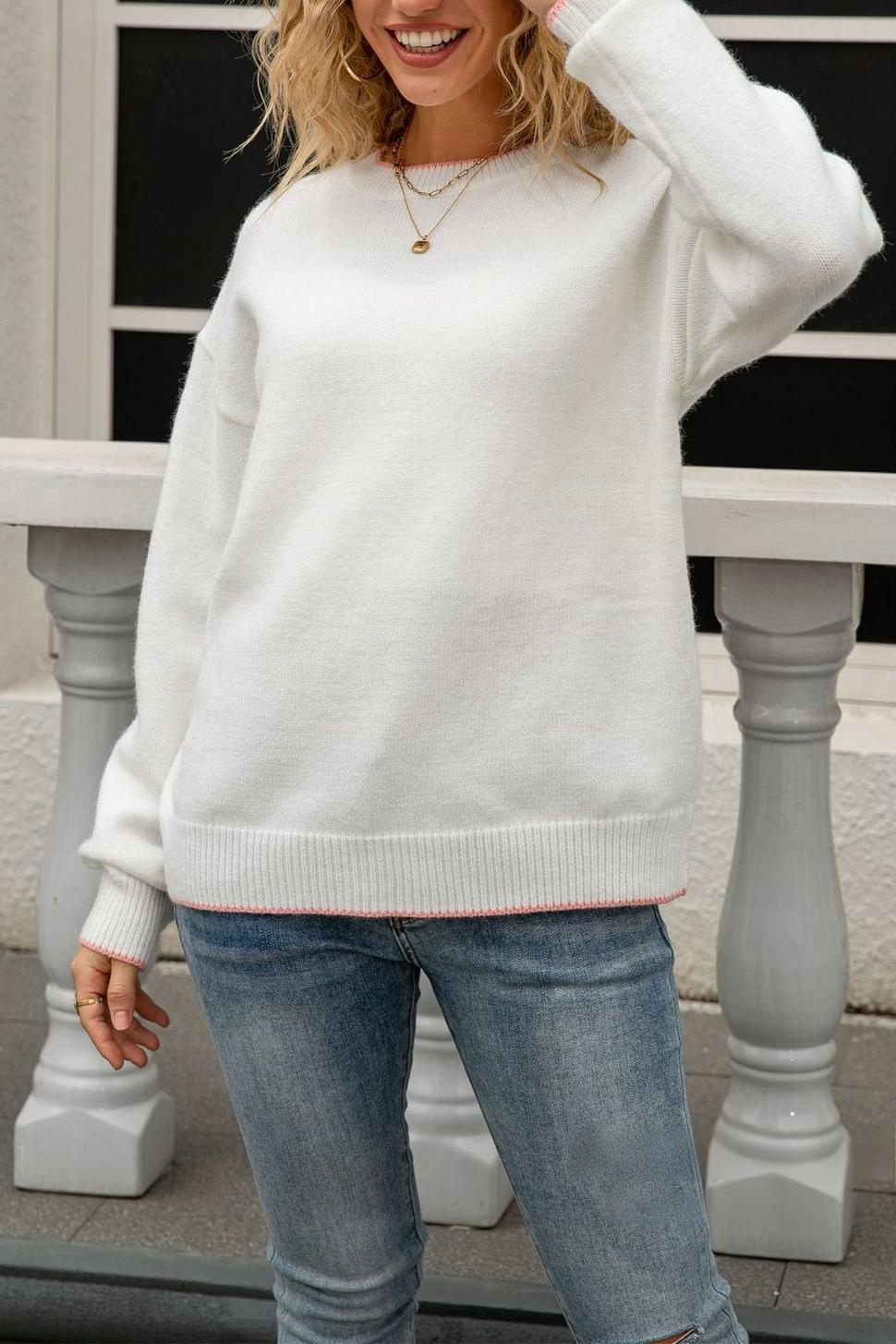 Sexy Back Bow Tie Knit Sweater for Women – 2025 Fall Collection