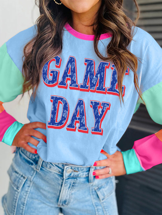 Game Day Bold Graphic Colorblock Tee