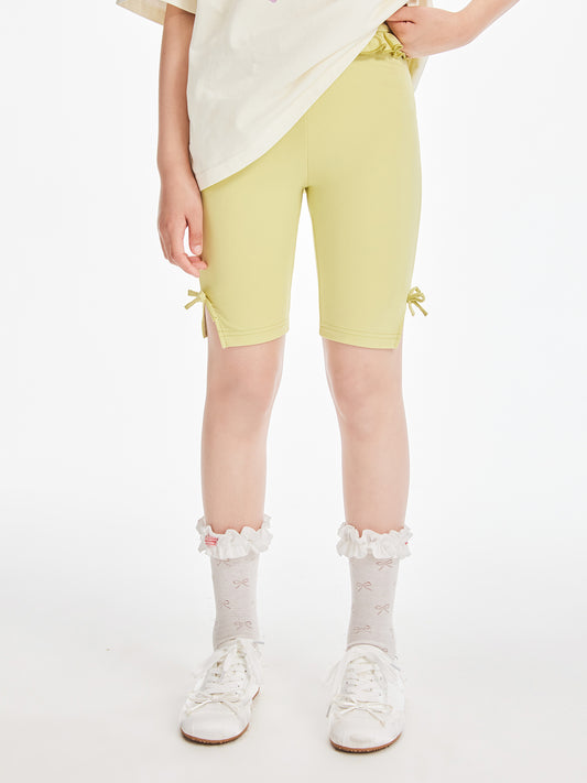 Girls Summer Yoga Shorts Soft Stretch Biker Pants
