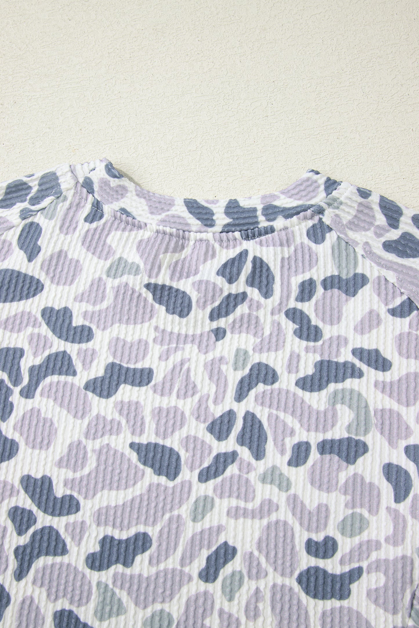 Women Camo Print Two Piece Set Casual Tee Drawstring Pants