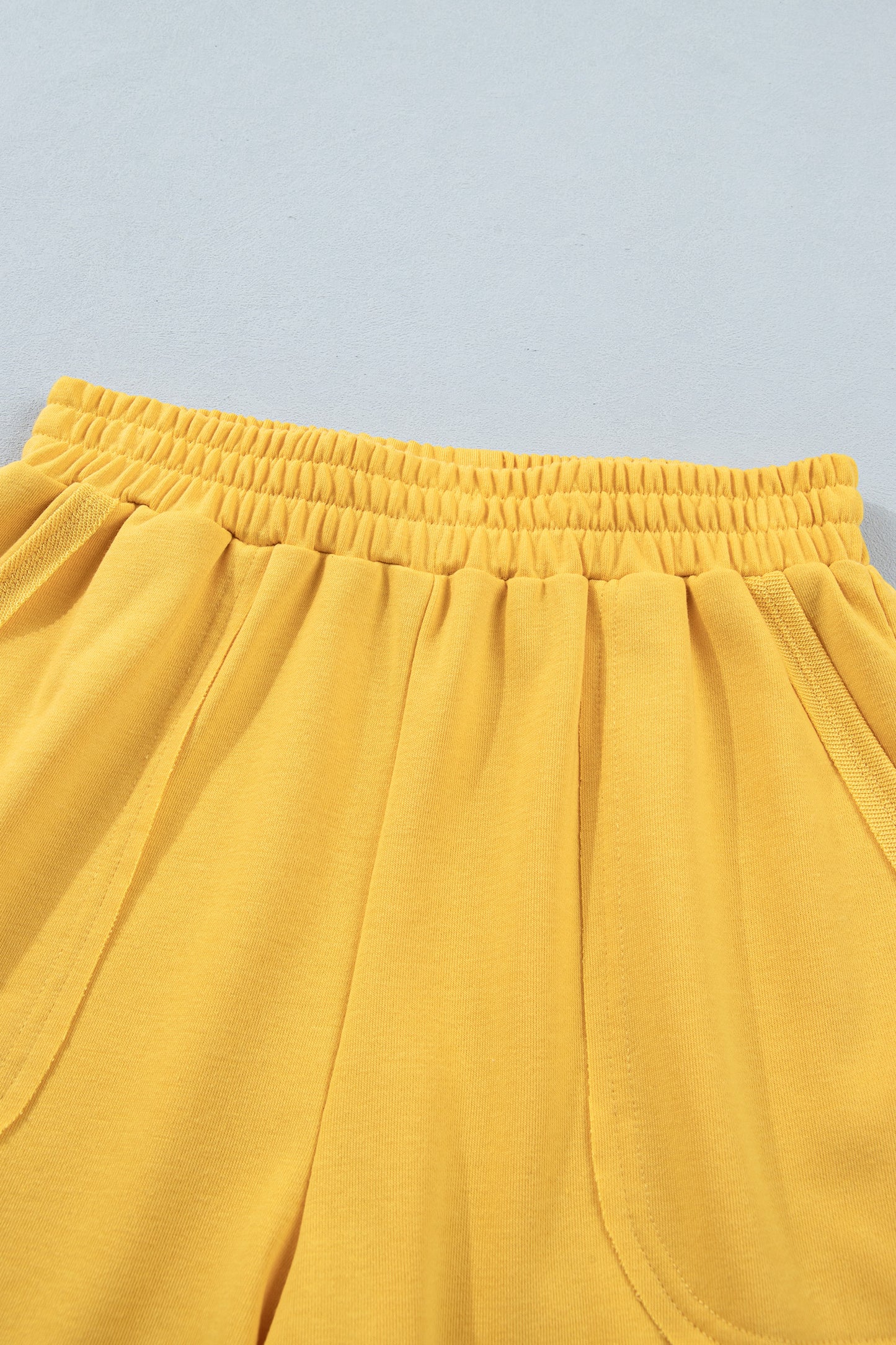 Polo Collar Lounge Set Loose Top and Shorts Outfit