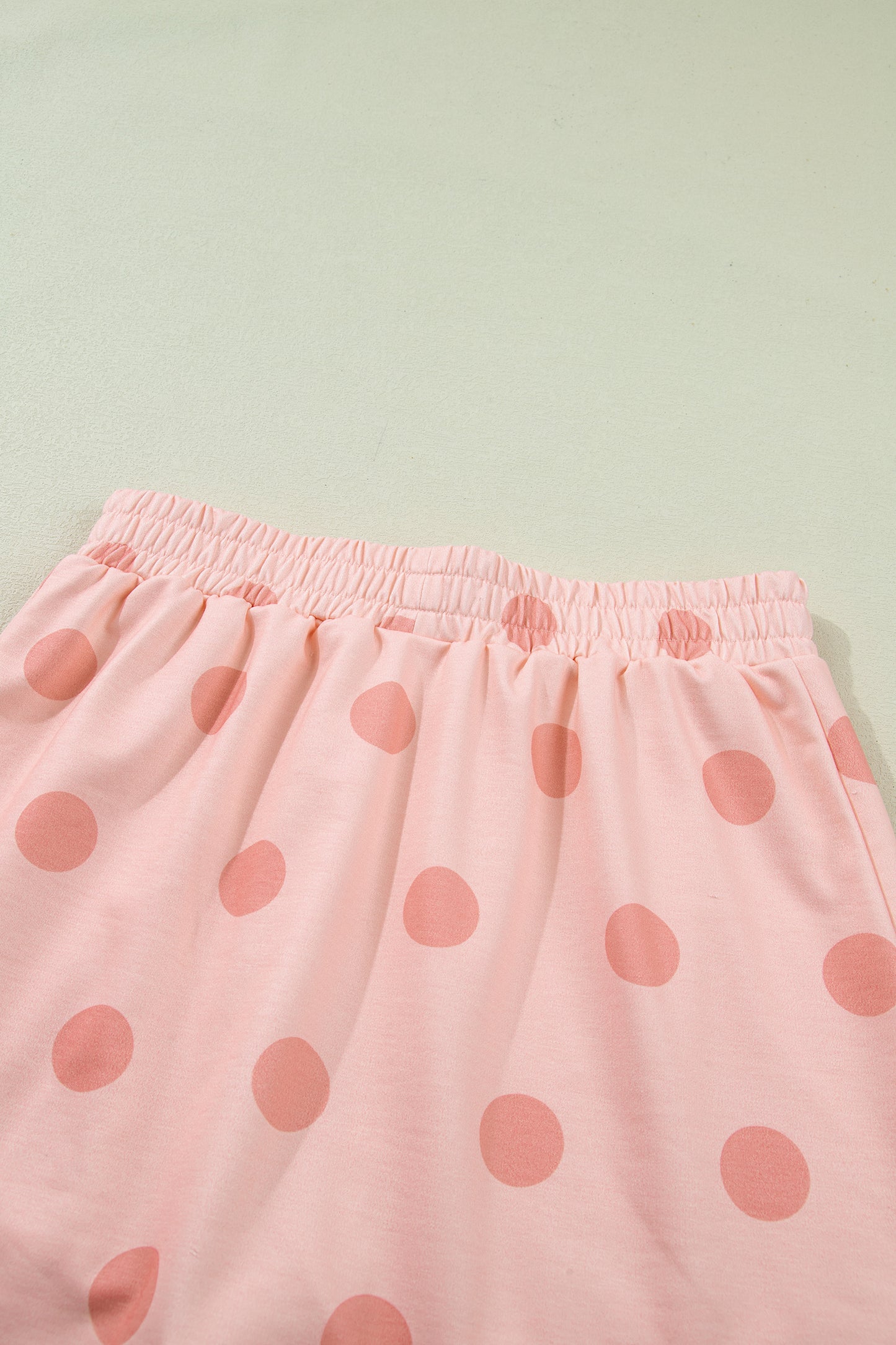 Polka Dot Tank Top Split Skort 2 Piece Lounge Set