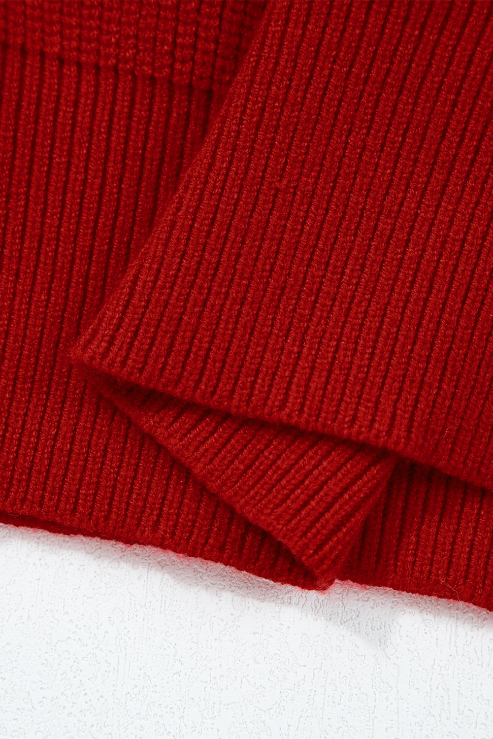 Apricot Lantern Sleeve V Neck Knot Back Sweater